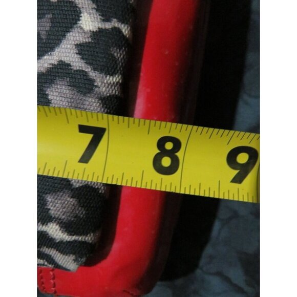 Coach Park Ocelot Animal Print Red Patent Leather Crossbody Bag Matching Wallet - Picture 11 of 13